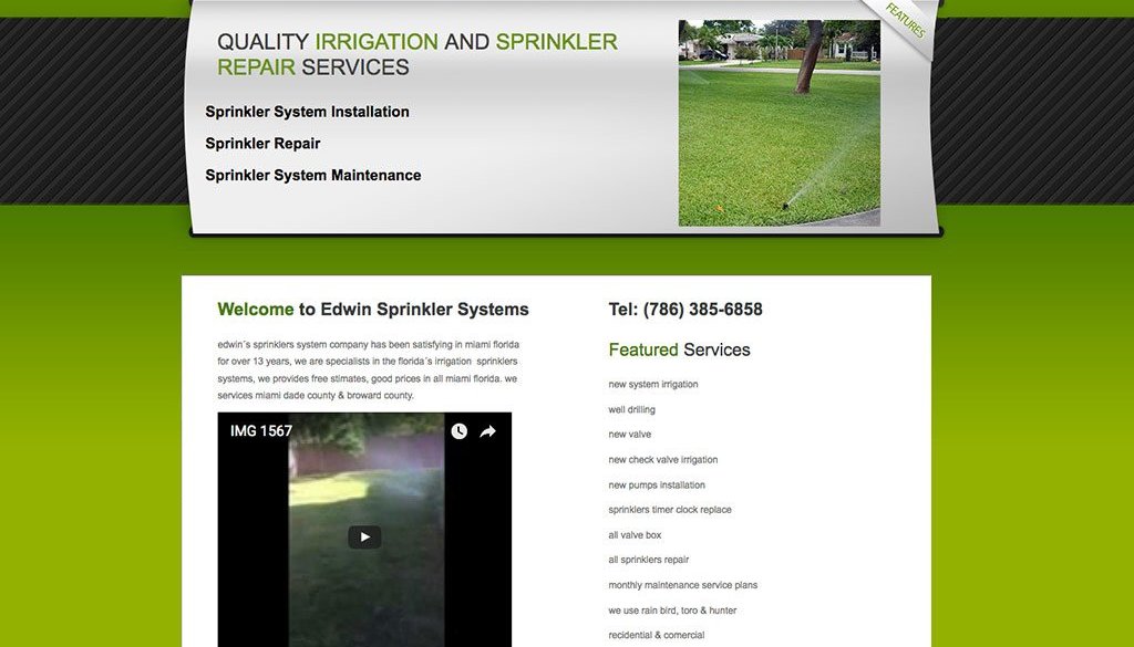 Edwin Sprinkler Systems
